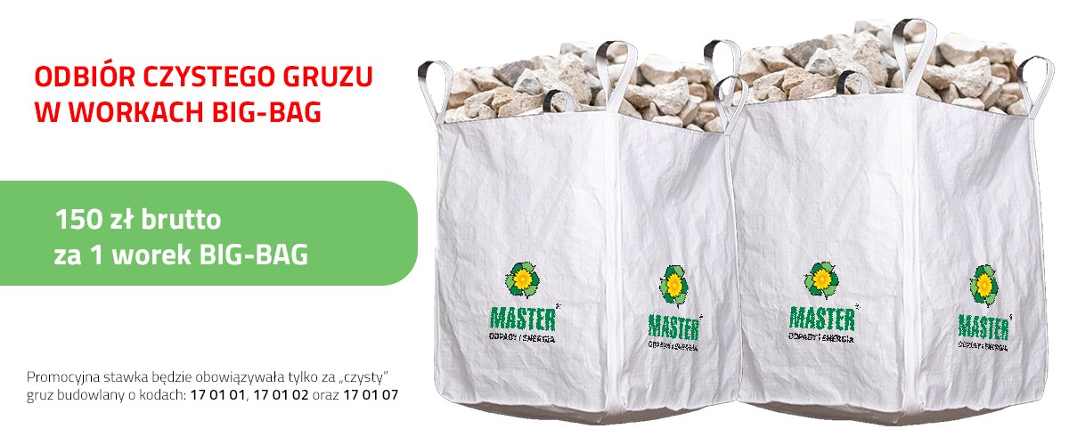 Gruz w&nbsp;BIG BAG za 150 zł brutto